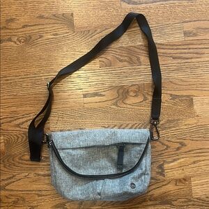 lululemon athletica Black and Gray Crossbody Bag